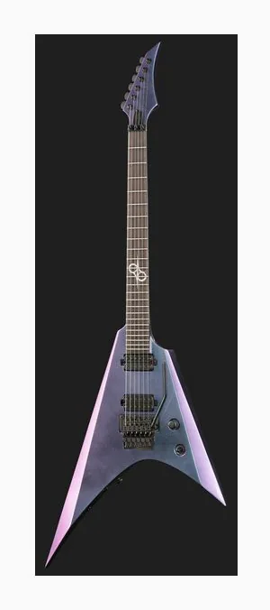 Solar Guitars VAR1.6FRVC+, manico e tastiera visti di lato