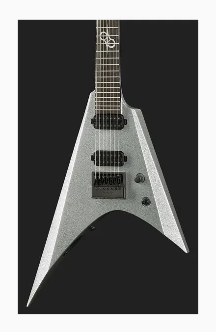 Solar Guitars VAR1.7SP Silver Sparkle, paletta con meccaniche e logo