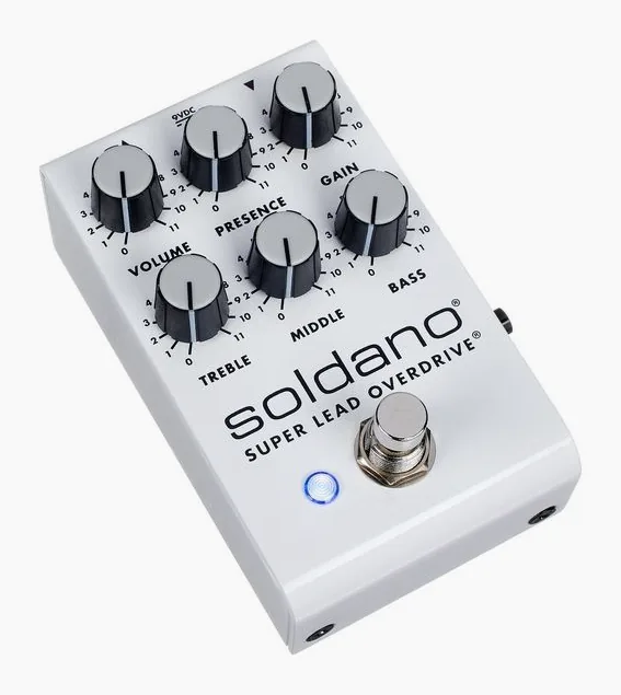 Soldano SLO Overdrive, footswitch in primo piano