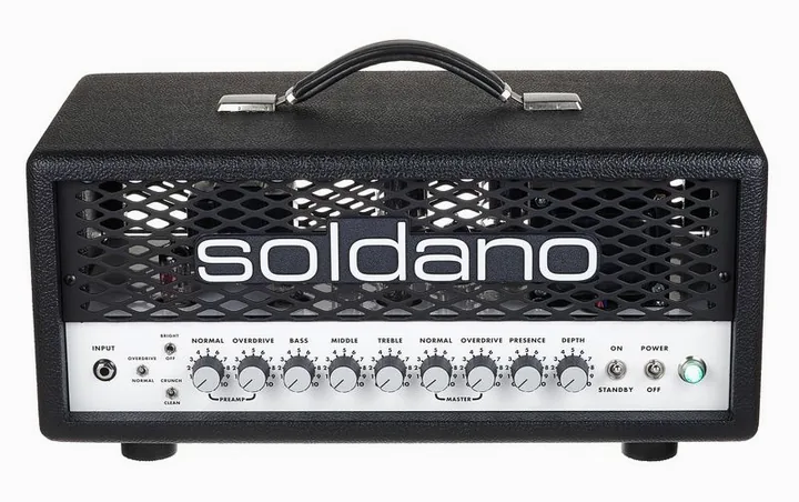 Soldano SLO 30 Classic Head, pannello dei controlli in primo piano