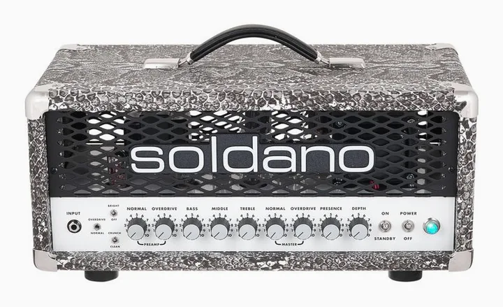 Soldano SLO 30 Custom Snake Head, pannello dei controlli in primo piano