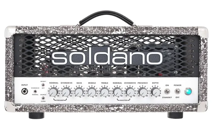 Soldano SLO 30 Custom Snake Head, pannello dei controlli in primo piano