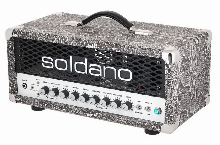 Soldano SLO 30 Custom Snake Head visto di fronte