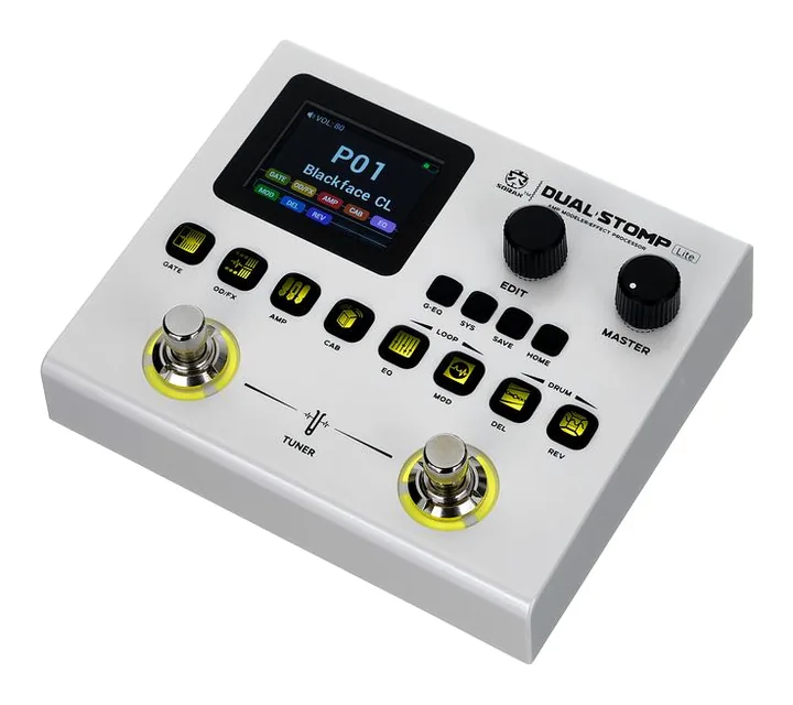 Soran Dual Stomp Pedal Lite in primo piano frontale