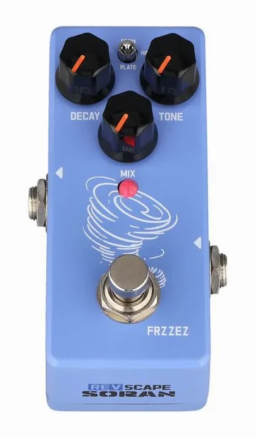 Soran Mini Digital Reverb, led e interruttore a pedale