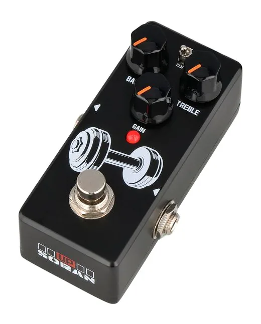 Soran Mini Pedal Booster inquadrato di fronte su sfondo neutro