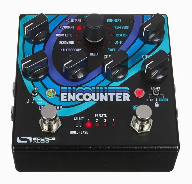 Source Audio Encounter SA 264 Delay+Reverb, connettori sul retro dell'unita
