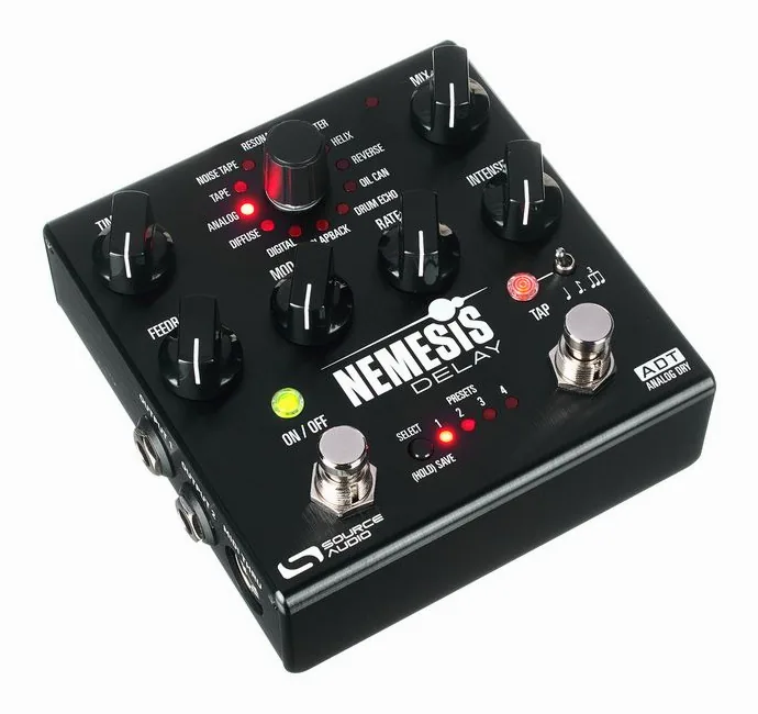 Source Audio One Series Nemesis Delay ADT, grafica del pannello superiore