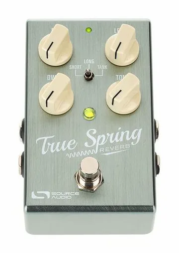 Source Audio SA 247 True Spring Reverb, manopole viste dall'alto