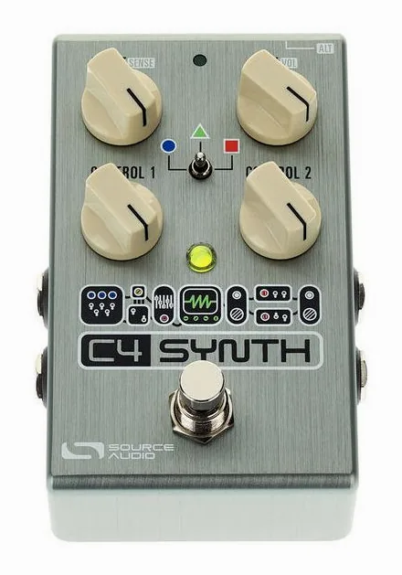 Source Audio SA 249 One Series C4 Synth, led e interruttore a pedale