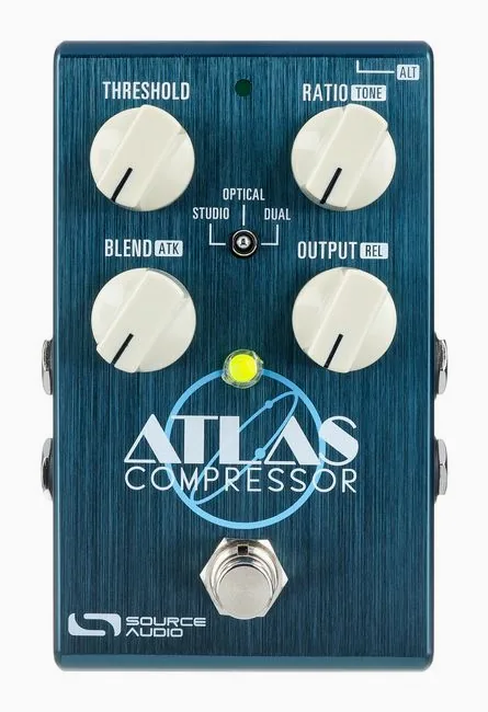 Source Audio SA 252 Atlas Compressor, ingressi e uscite laterali