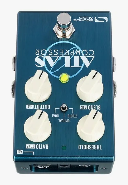 Source Audio SA 252 Atlas Compressor, grafica del pannello superiore