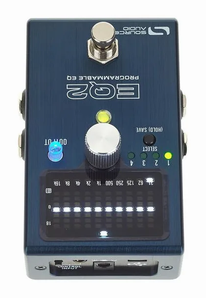 Source Audio SA 270 - One Series EQ2, grafica del pannello superiore