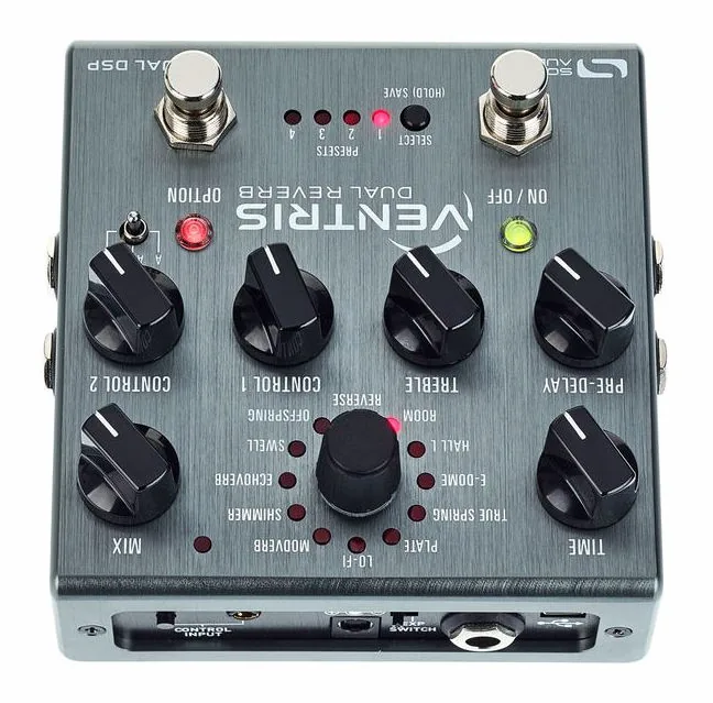 Source Audio Ventris Dual Reverb, connettori sul retro dell'unita