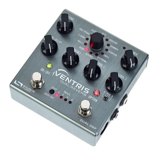Source Audio Ventris Dual Reverb fotografato frontalmente