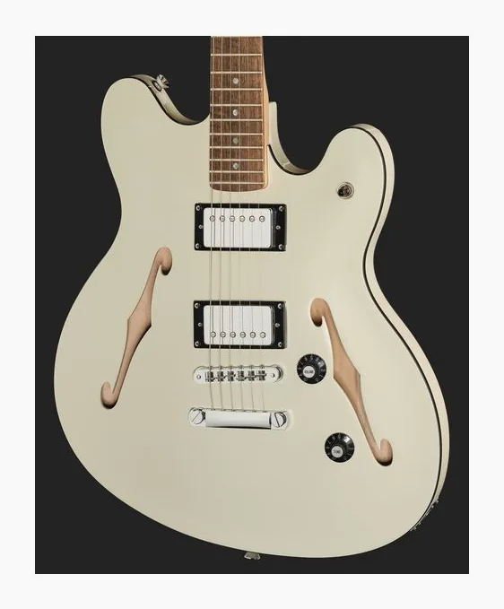 Squier Affinity Starcaster DLX OWT, paletta con meccaniche e logo