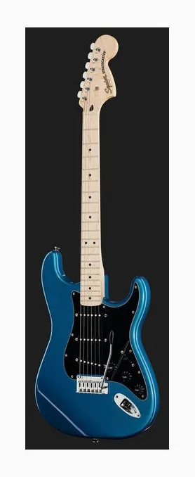 Squier Affinity Strat MN LPB, curve del body viste dall'alto