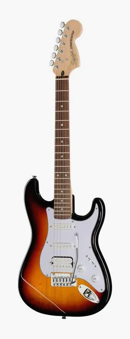 Squier Affinity Strat Junior HSS 3TS visto di fronte