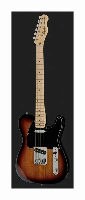 Squier Affinity Tele MN 3-SB, curve del body viste dall'alto