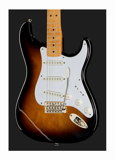 Squier CV 50s Strat MN 2-SB, paletta con meccaniche e logo