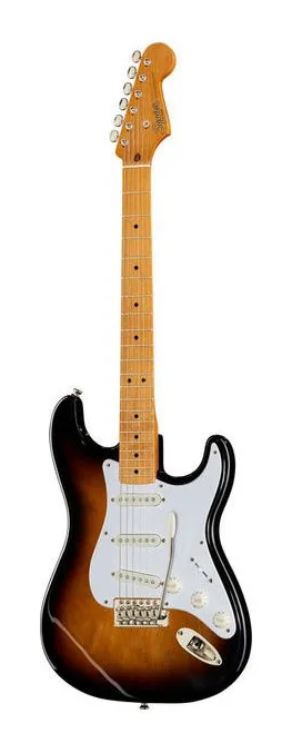 Squier CV 50s Strat MN 2-SB in primo piano frontale