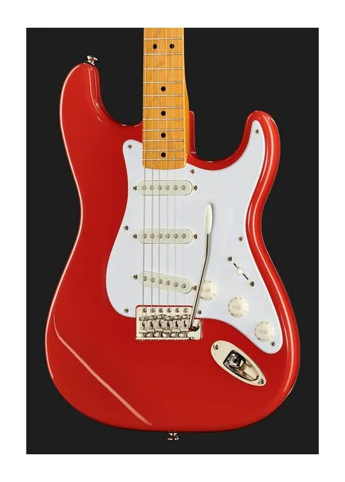 Squier CV 50s Strat MN FR, curve del body viste dall'alto