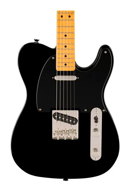 Squier CV 50s Tele MN BPG BLK, curve del body viste dall'alto