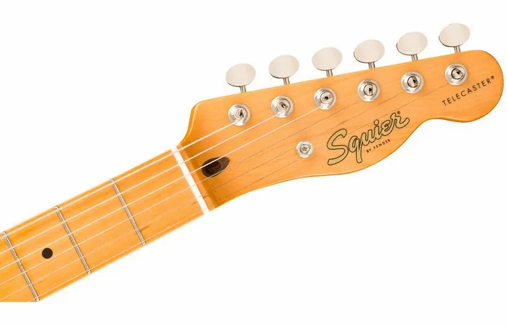 Squier CV 50s Tele MN BPG BLK, manico e tastiera visti di lato