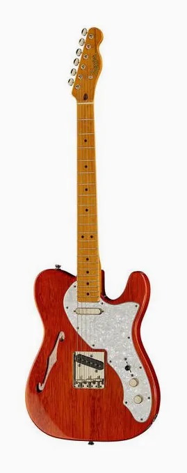 Squier CV 60s Thinline Tele MN NT in primo piano frontale