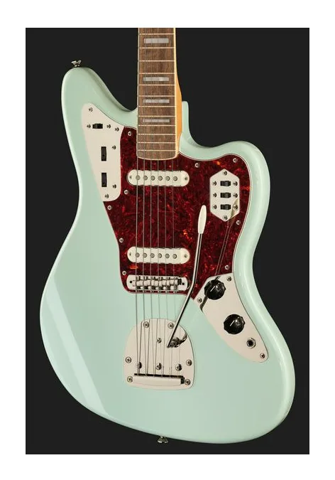 Squier CV 70s Jaguar LRL SFG, manico e tastiera visti di lato