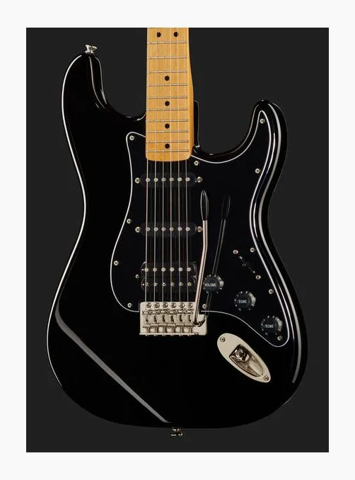 Squier CV 70s Strat HSS MN BLK, pickup e manopole dei controlli