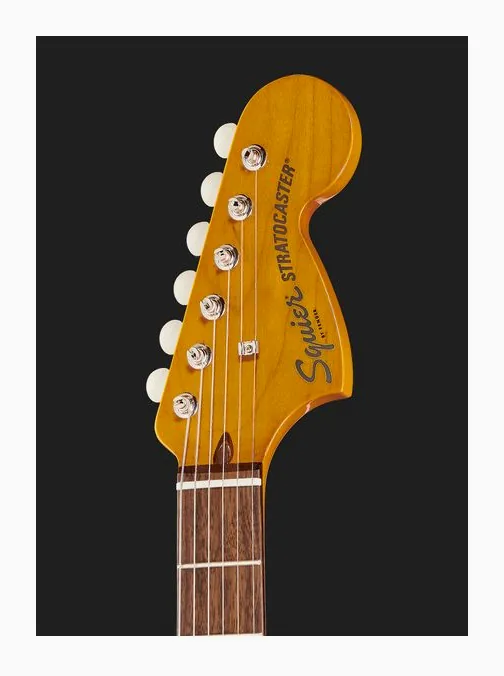 Squier CV 70s Strat HSS LRL WAL, curve del body viste dall'alto