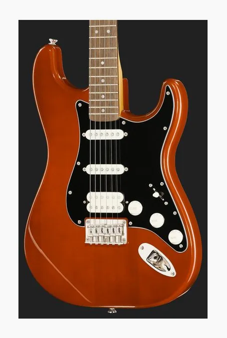 Squier CV 70S STRAT HT HSS LRL MOC, curve del body viste dall'alto