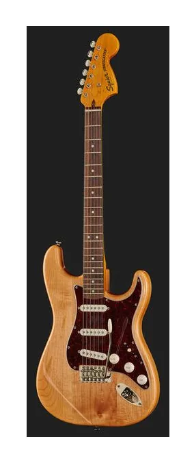 Squier CV 70s Strat LRL NAT, manico e tastiera visti di lato
