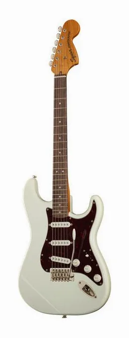 Squier CV 70s Strat LRL OWT visto di fronte
