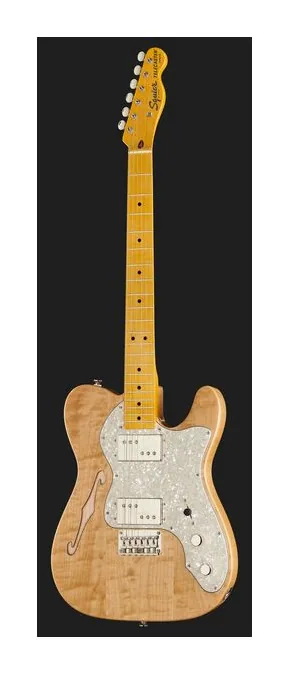 Squier CV 70s Tele Thinline MN NAT, vista posteriore del corpo