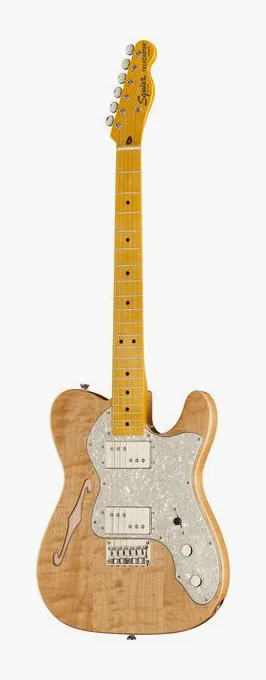 Squier CV 70s Tele Thinline MN NAT fotografato frontalmente