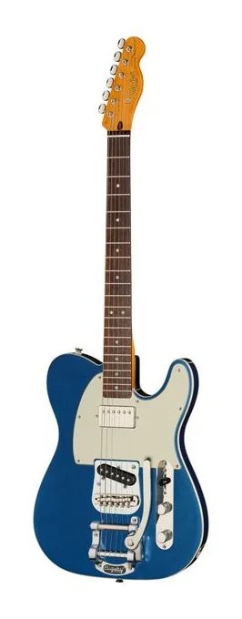 Squier CV Custom Tele BIGS SH PPG LPB in primo piano frontale