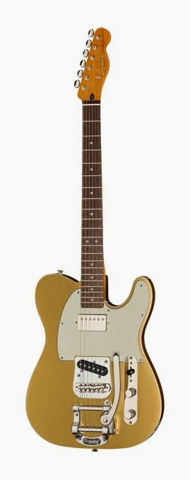 Squier CV Custom Tele BIGS SH PPG AZG visto di fronte