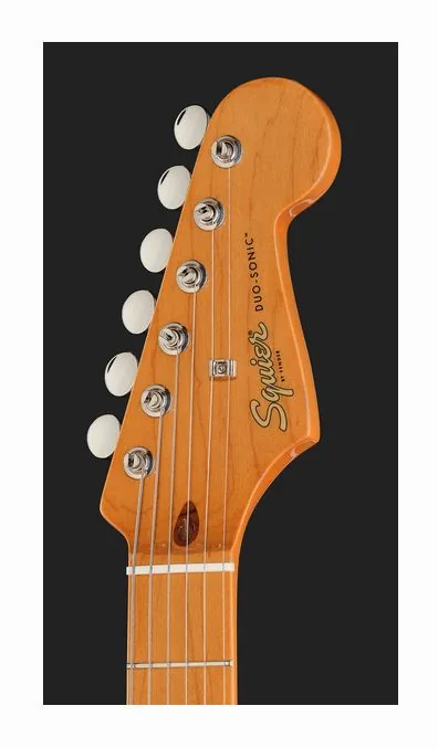 Squier CV Duo Sonic HS MN GPG DSD, paletta con meccaniche e logo