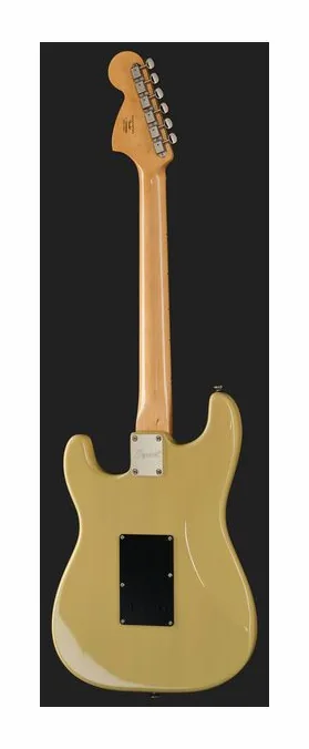 Squier Exclusive CV 70s Strat VBL, paletta con meccaniche e logo
