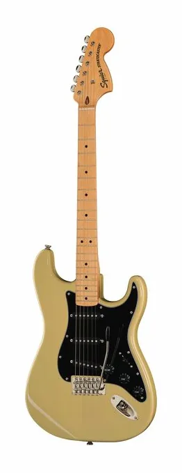 Squier Exclusive CV 70s Strat VBL visto di fronte