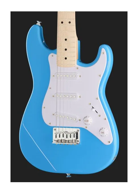 Squier Mini Strat MN CBL, curve del body viste dall'alto