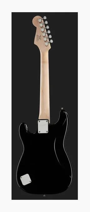 Squier Mini Strat V2 BK IL, manico e tastiera visti di lato