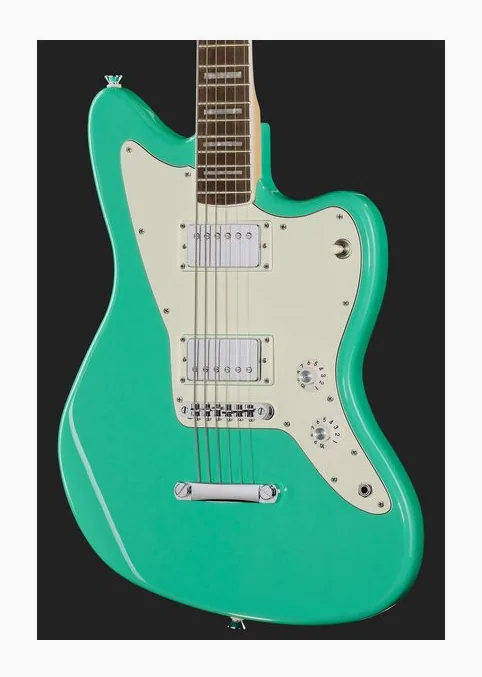 Squier Paranormal Jazzm Baritone SFG, profilo laterale del corpo