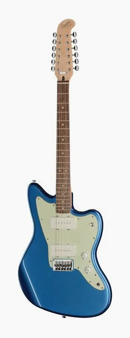 Squier Paranormal Jazzmaster XII LPB fotografato frontalmente