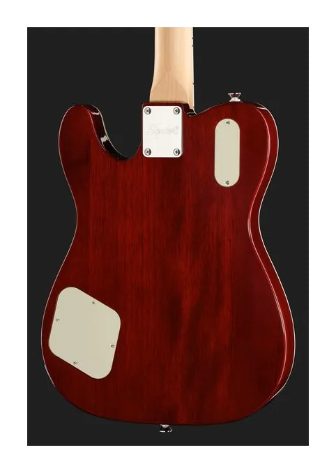Squier Paranormal Trouble Tele HSB, manico e tastiera visti di lato