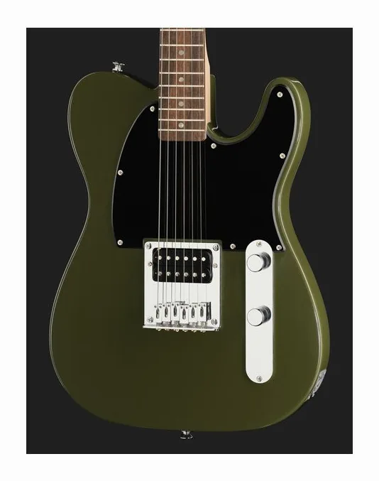 Squier Sonic Esquire H LRL OLV, profilo laterale del corpo