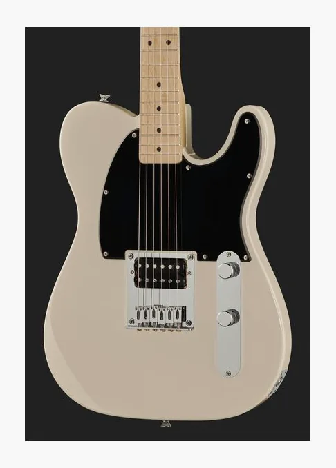 Squier Sonic Esquire H Arctic White, corpo e verniciatura in primo piano