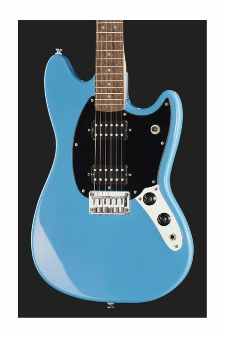 Squier Sonic Mustang HH California BL, manico e tastiera visti di lato